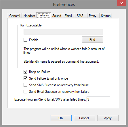 Failure Preferences