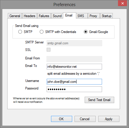 Email Preferences
