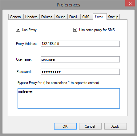 Proxy Setup