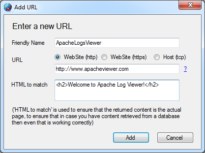 Add URL
